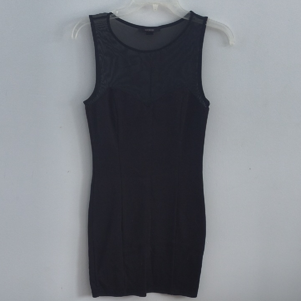 Forever 21 Black Mesh Detail Dress